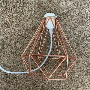 Copper Colored Lamp Base No Shade